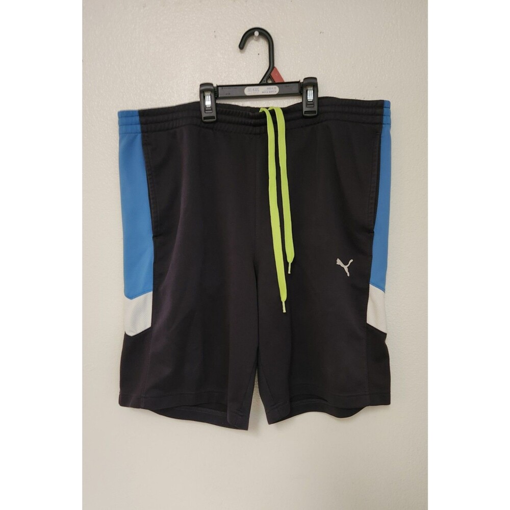 PUMA Men's SPORT Shorts with pockets Sixe M color Dark blue, light blue And Whit